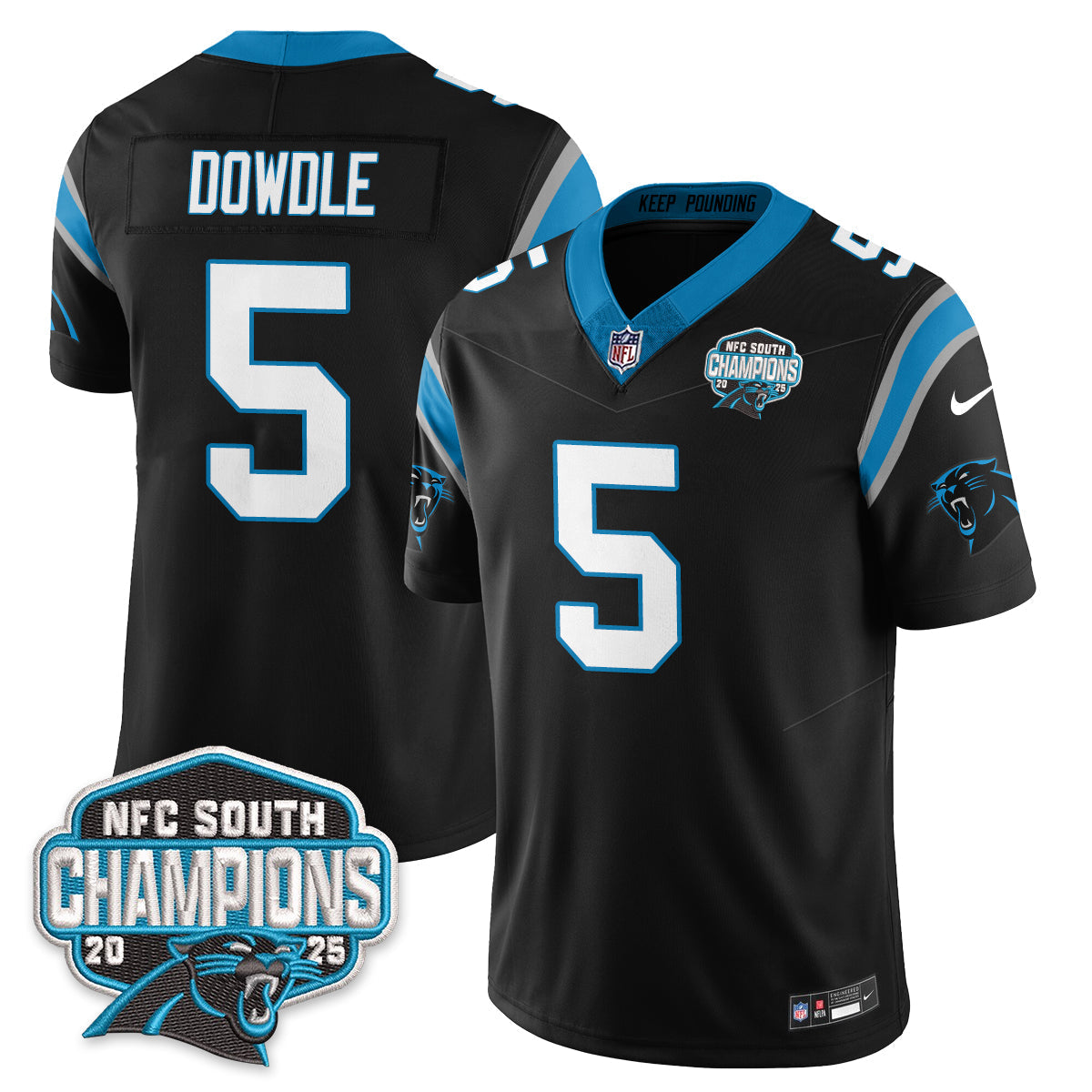 CAR NFC South Division Champions Vapor Limited Jersey - Stitched