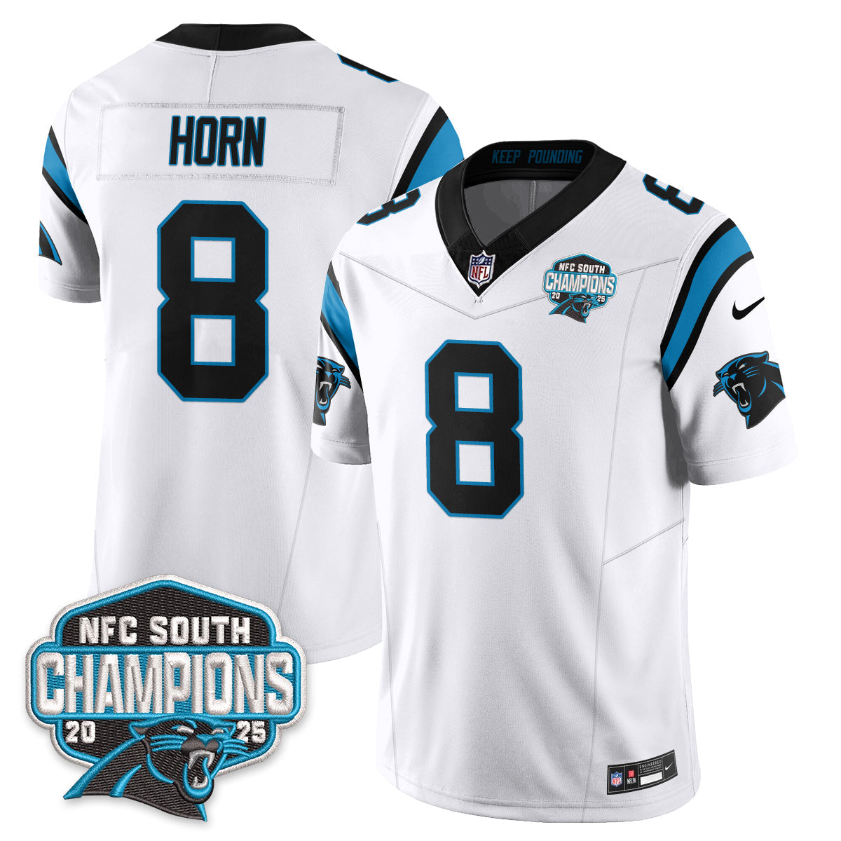 CAR NFC South Division Champions Vapor Limited Jersey n1 - Stitched