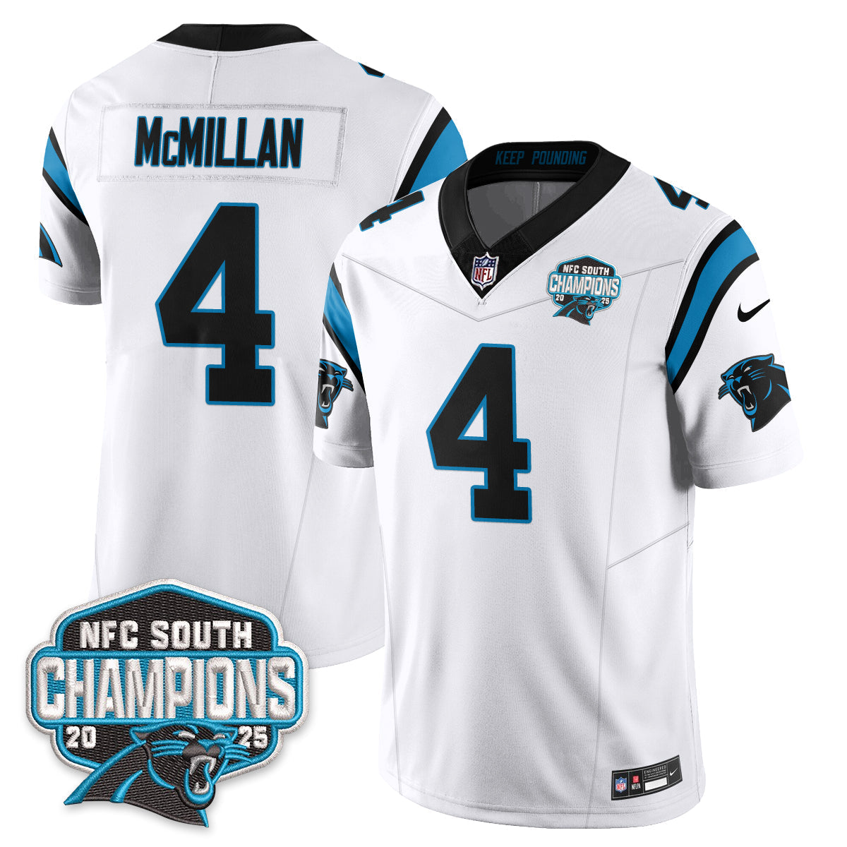 CAR NFC South Division Champions Vapor Limited Jersey n1 - Stitched