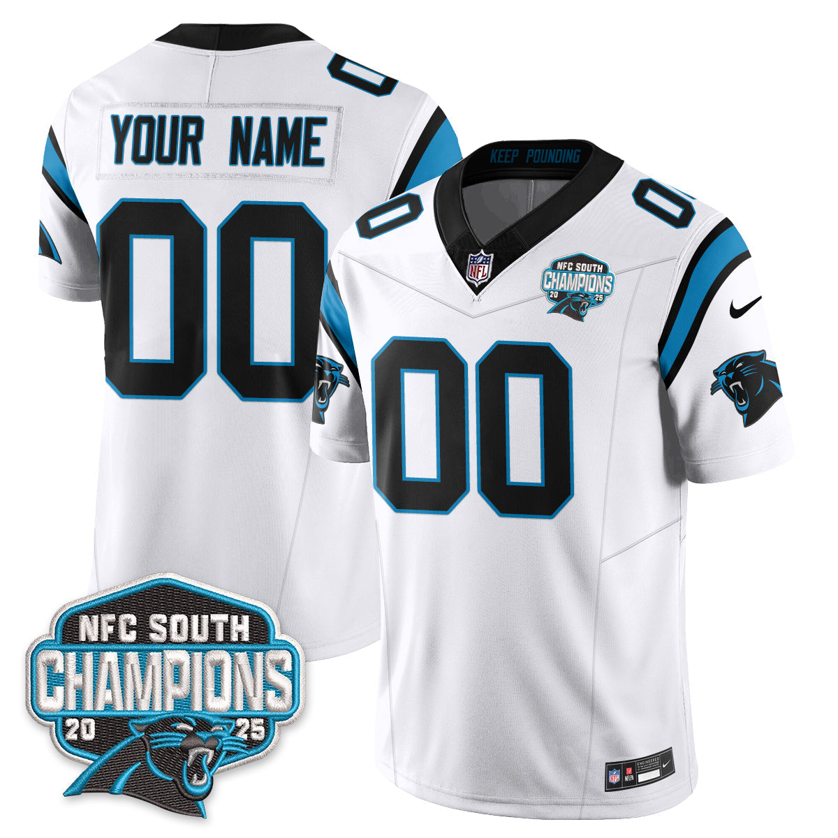 CAR NFC South Division Champions Vapor Limited Jersey n1 - Stitched