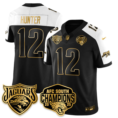 DET AFC South Division Champions Vapor Limited Gold Jersey - Stitched