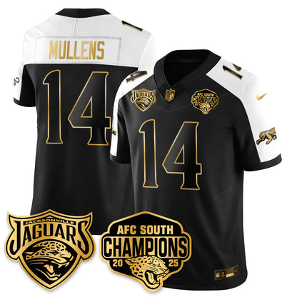 DET AFC South Division Champions Vapor Limited Gold Jersey - Stitched