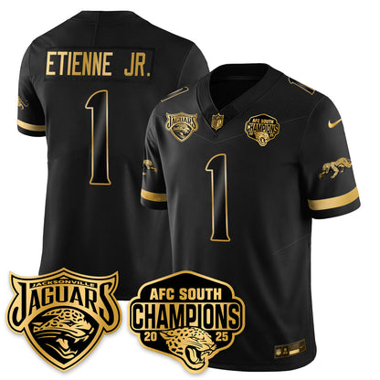 DET AFC South Division Champions Vapor Limited Gold Jersey - Stitched