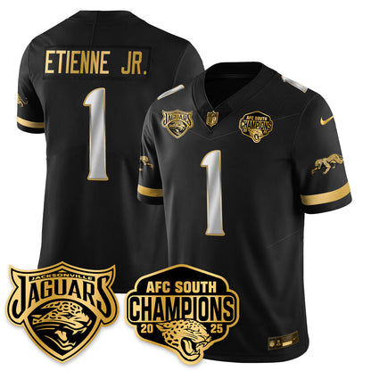 DET AFC South Division Champions Vapor Limited Gold Jersey - Stitched