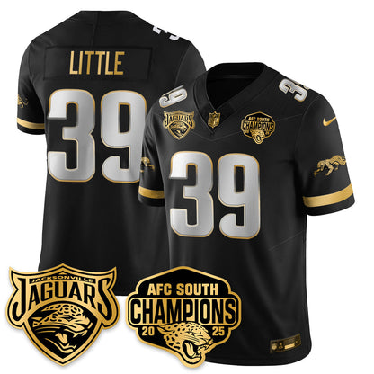 DET AFC South Division Champions Vapor Limited Gold Jersey - Stitched