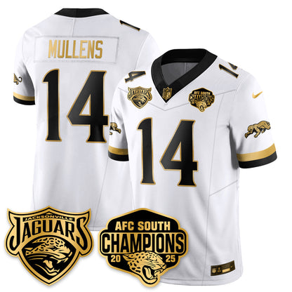 DET AFC South Division Champions Vapor Limited Gold Jersey - Stitched