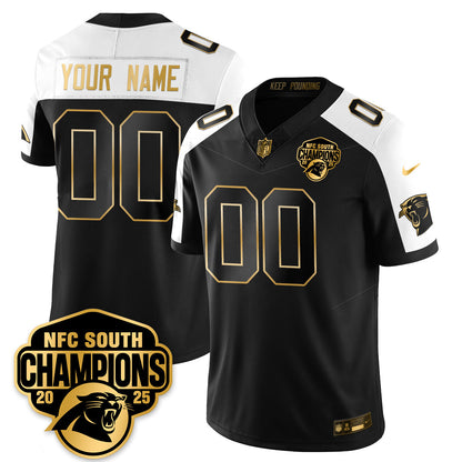 CAR NFC South Division Champions Vapor Limited Gold Jersey - Stitched