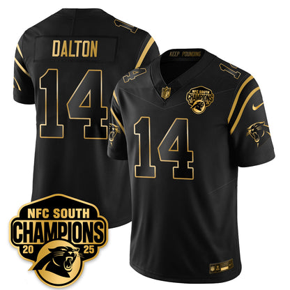 CAR NFC South Division Champions Vapor Limited Gold Jersey - Stitched