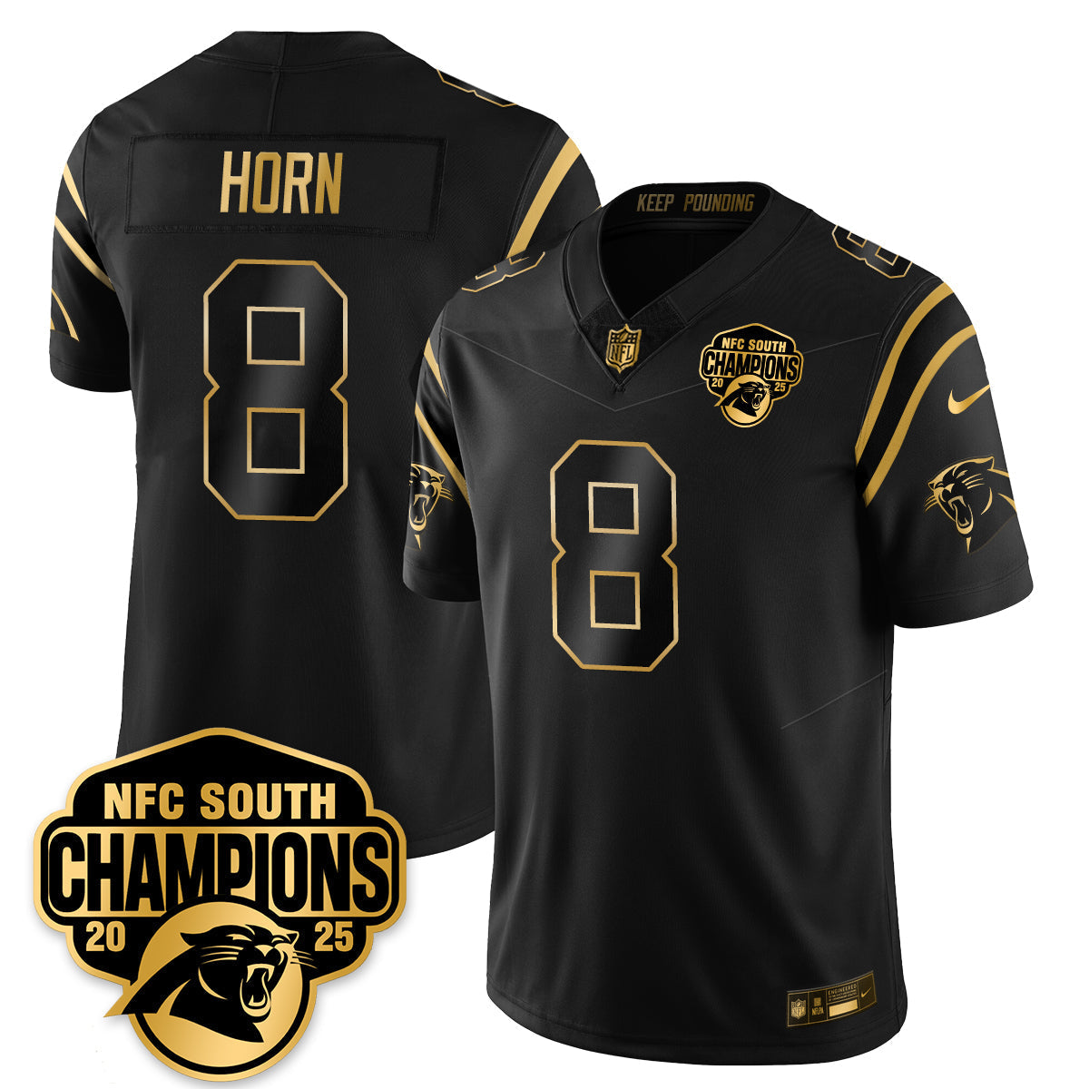 CAR NFC South Division Champions Vapor Limited Jersey - Stitched