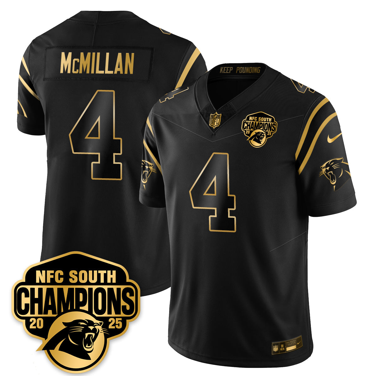 CAR NFC South Division Champions Vapor Limited Jersey - Stitched