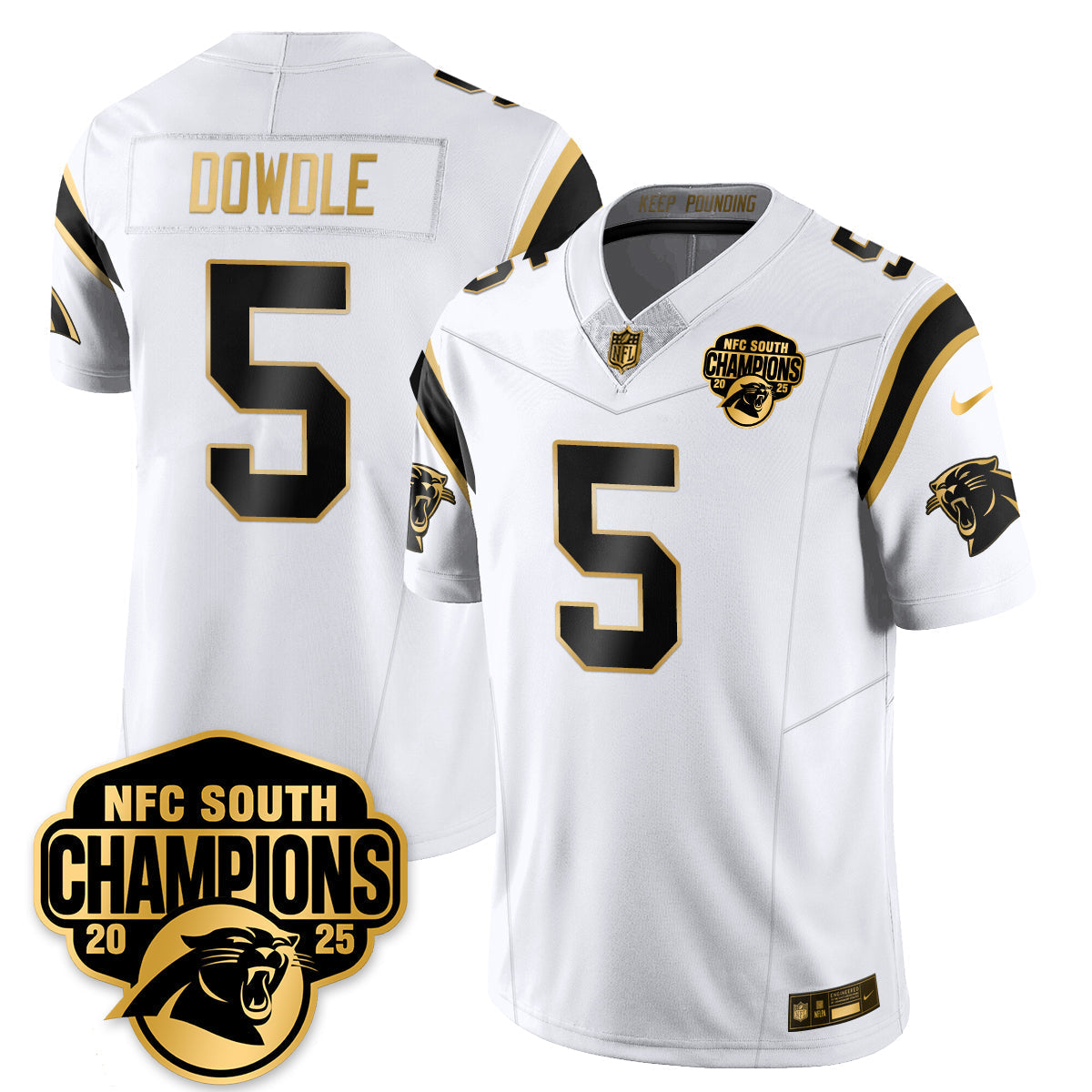 CAR NFC South Division Champions Vapor Limited Jersey - Stitched