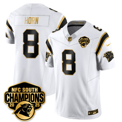 CAR NFC South Division Champions Vapor Limited Gold Jersey - Stitched
