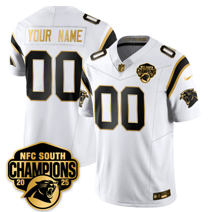 CAR NFC South Division Champions Vapor Limited Gold Jersey - Stitched