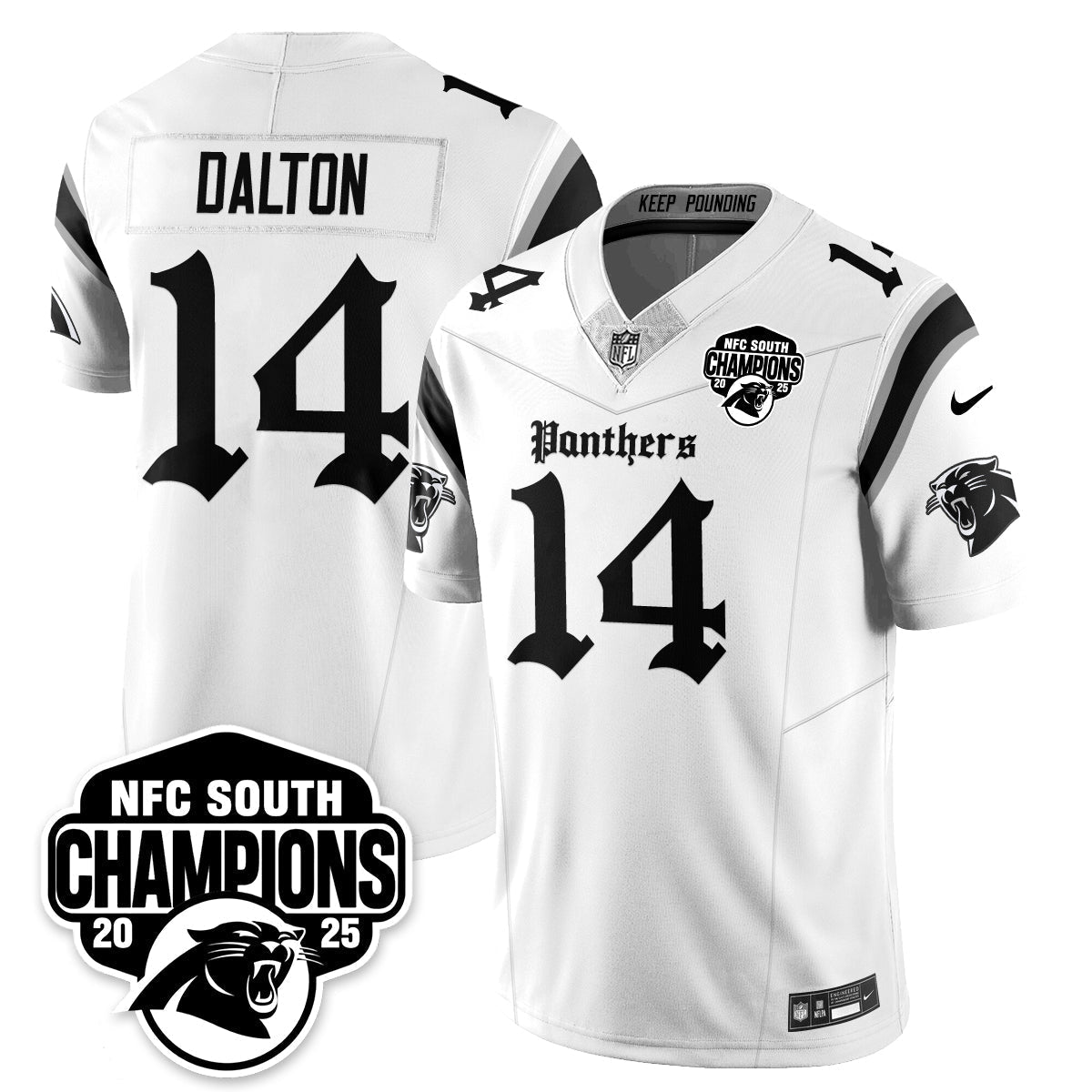 CAR Gothic NFC South Division Champions Vapor Limited Gothic Jersey - Stitched