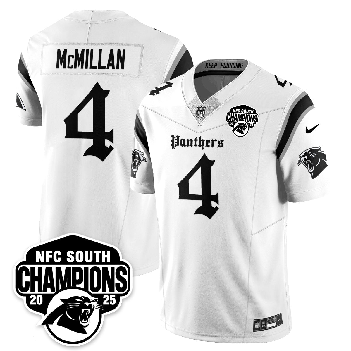 CAR Gothic NFC South Division Champions Vapor Limited Gothic Jersey - Stitched