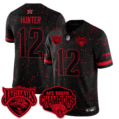 DET Stranger Things AFC South Division Champions Vapor Limited Throwback Jersey - Stitched