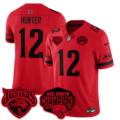 DET Stranger Things AFC South Division Champions Vapor Limited Throwback Jersey - Stitched