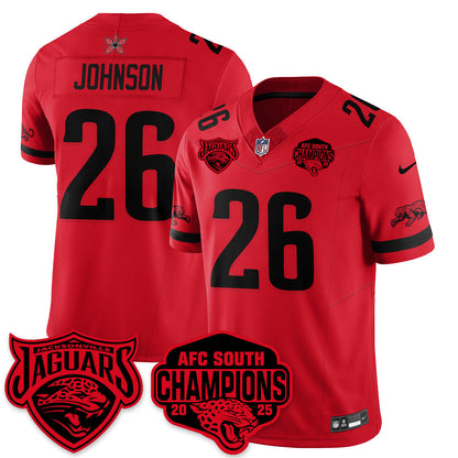 DET Stranger Things AFC South Division Champions Vapor Limited Throwback Jersey - Stitched