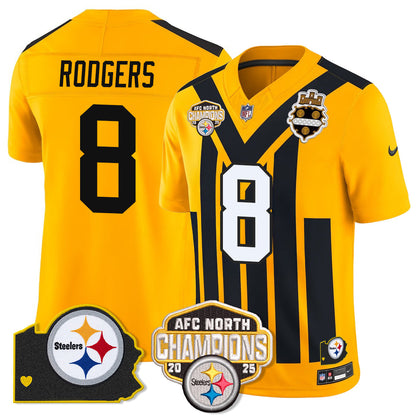 PIT AFC North Division Champions Vapor Limited Jersey N1 - Stitched