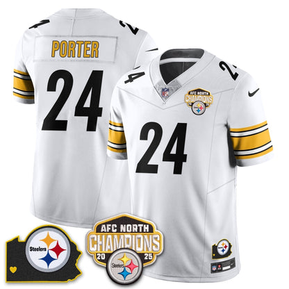 PIT AFC North Division Champions Vapor Limited Gold Jersey N2 - Stitched