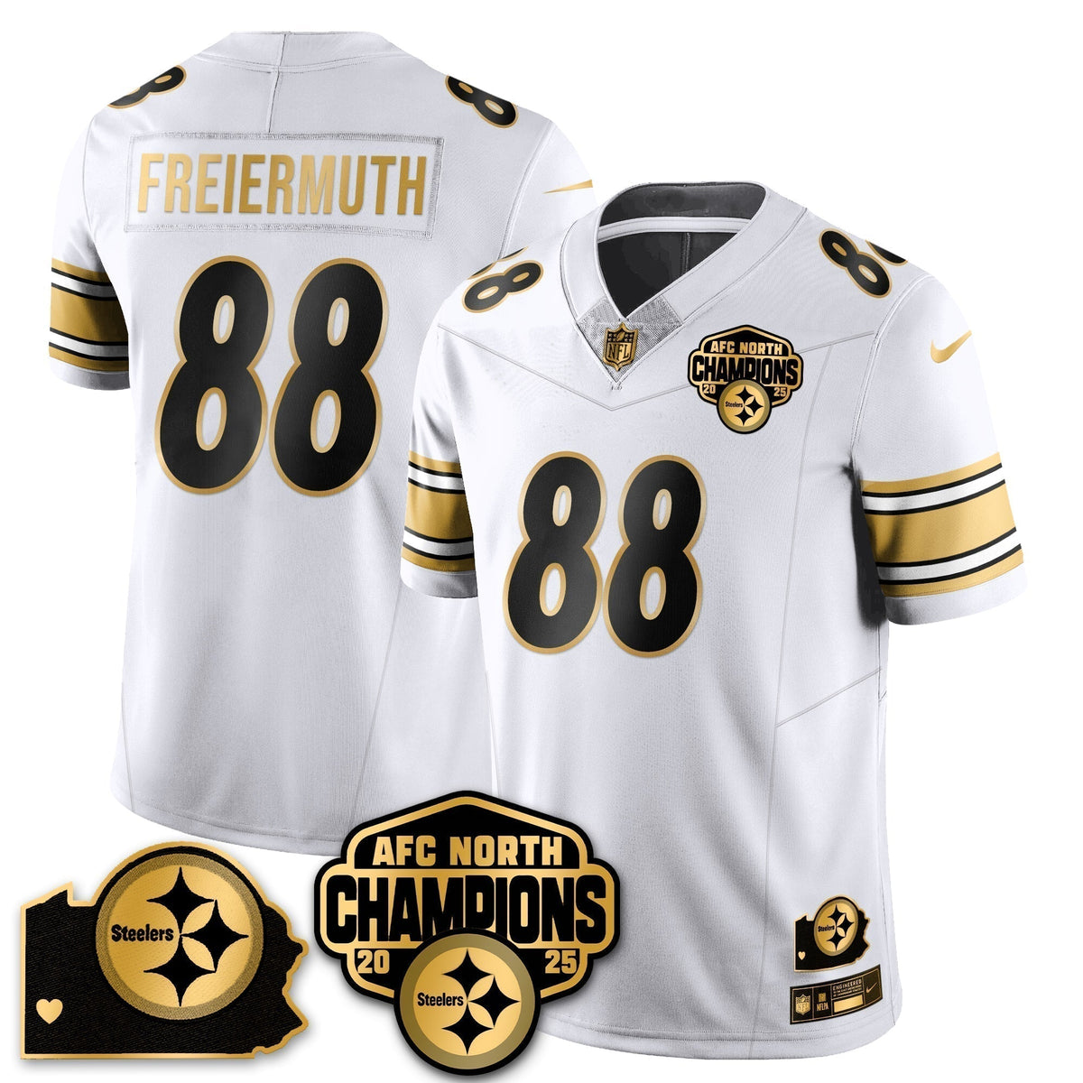 PIT AFC North Division Champions Vapor Limited Jersey N1 - Stitched