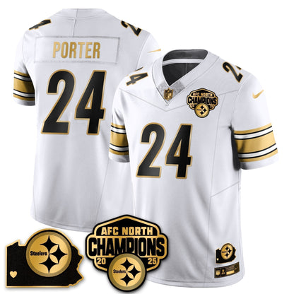 PIT AFC North Division Champions Vapor Limited Jersey N1 - Stitched
