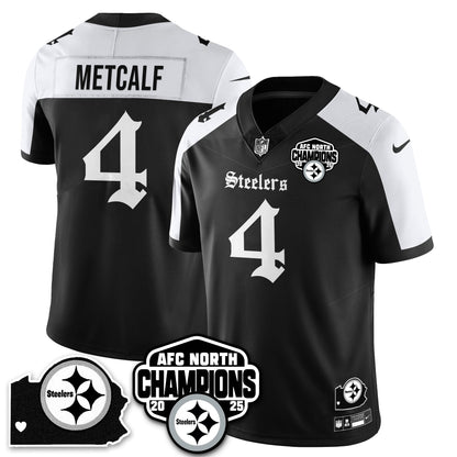 PIT Gothic AFC North Division Champions Vapor Limited Jersey - Stitched