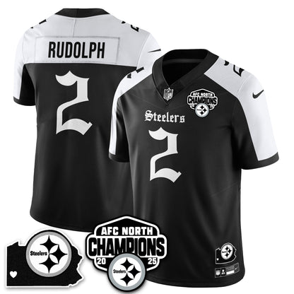 PIT Gothic AFC North Division Champions Vapor Limited Jersey - Stitched