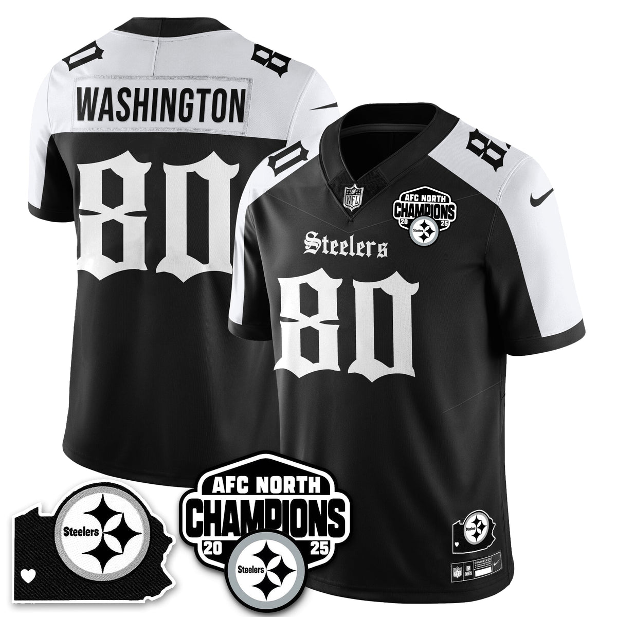 PIT Gothic AFC North Division Champions Vapor Limited Jersey - Stitched