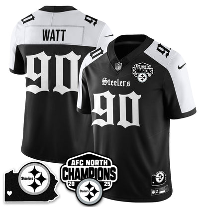 PIT Gothic AFC North Division Champions Vapor Limited Jersey - Stitched