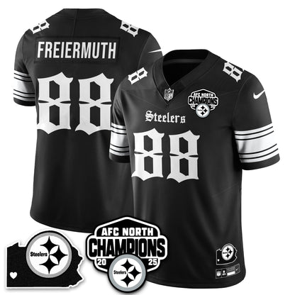PIT Gothic AFC North Division Champions Vapor Limited Jersey - Stitched