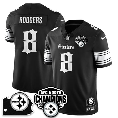 PIT Gothic AFC North Division Champions Vapor Limited Jersey - Stitched