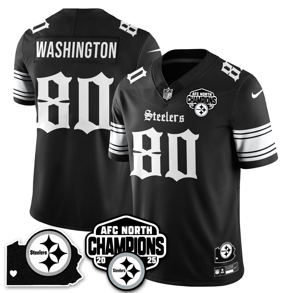 PIT Gothic AFC North Division Champions Vapor Limited Jersey - Stitched