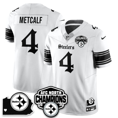 PIT Gothic AFC North Division Champions Vapor Limited Jersey - Stitched