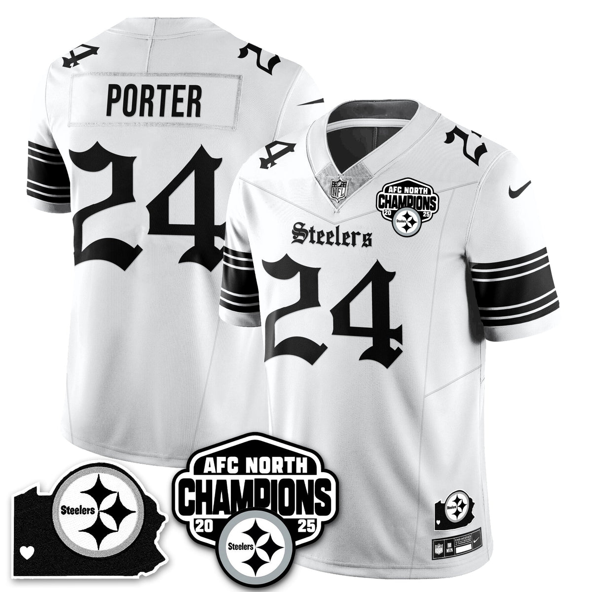 PIT Gothic AFC North Division Champions Vapor Limited Jersey - Stitched
