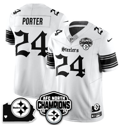 PIT Gothic AFC North Division Champions Vapor Limited Jersey - Stitched