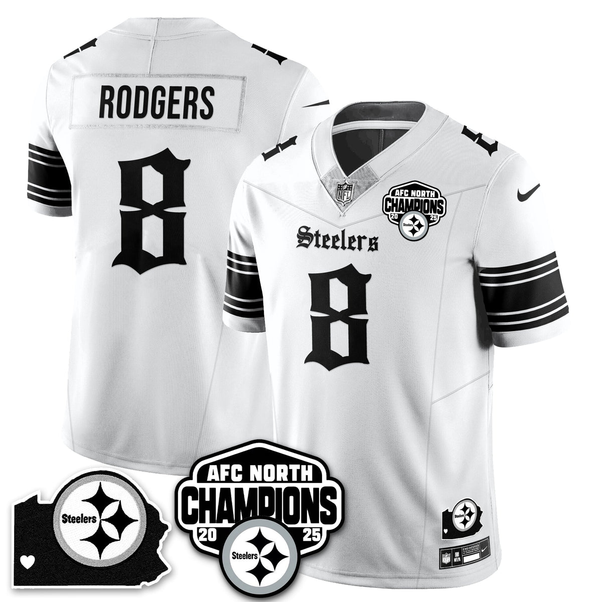 PIT Gothic AFC North Division Champions Vapor Limited Jersey - Stitched