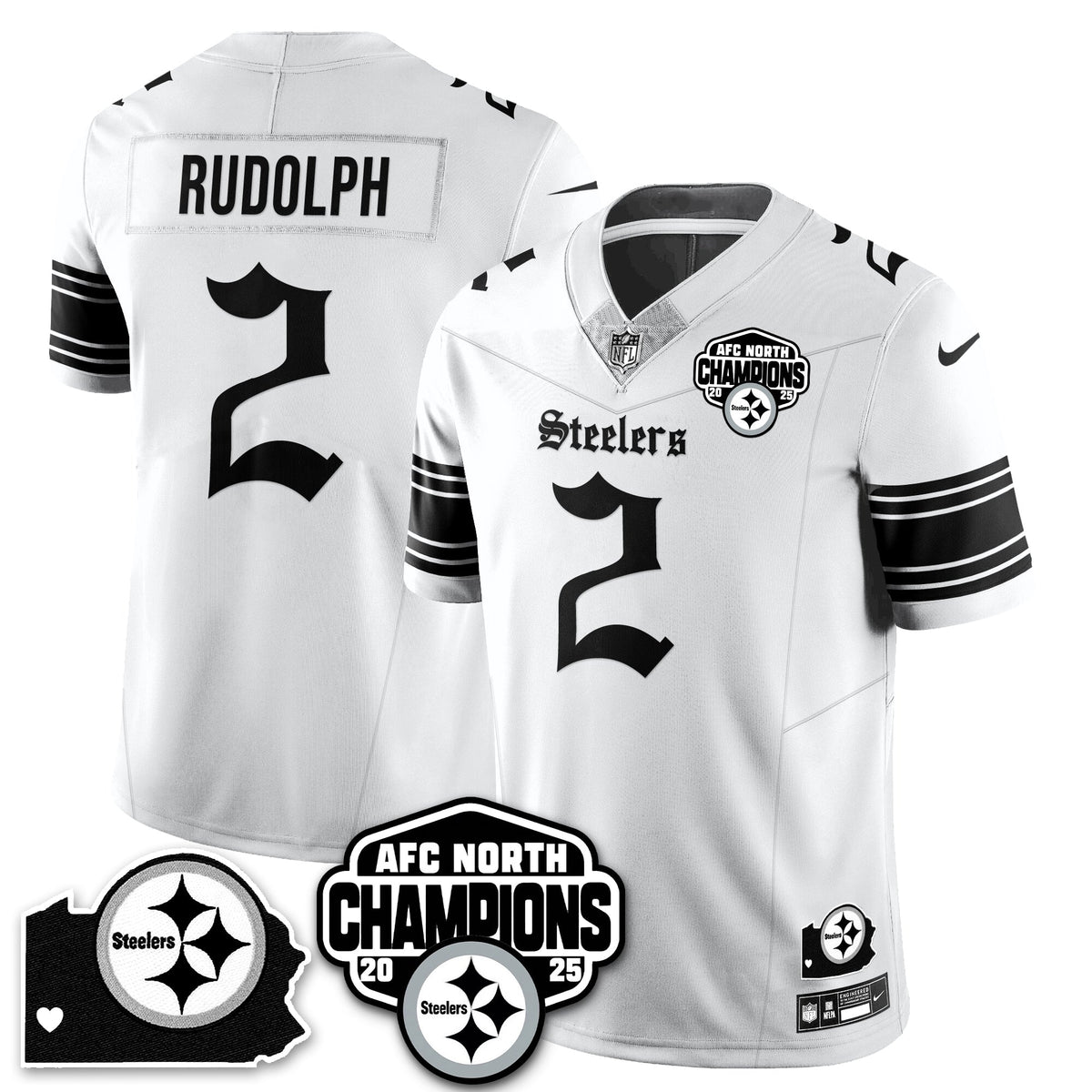 PIT Gothic AFC North Division Champions Vapor Limited Jersey - Stitched