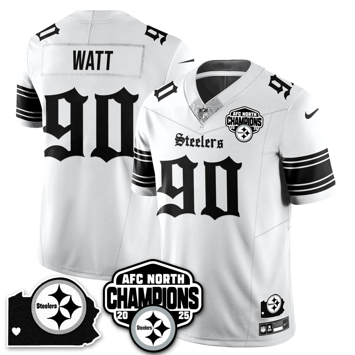 PIT Gothic AFC North Division Champions Vapor Limited Jersey - Stitched