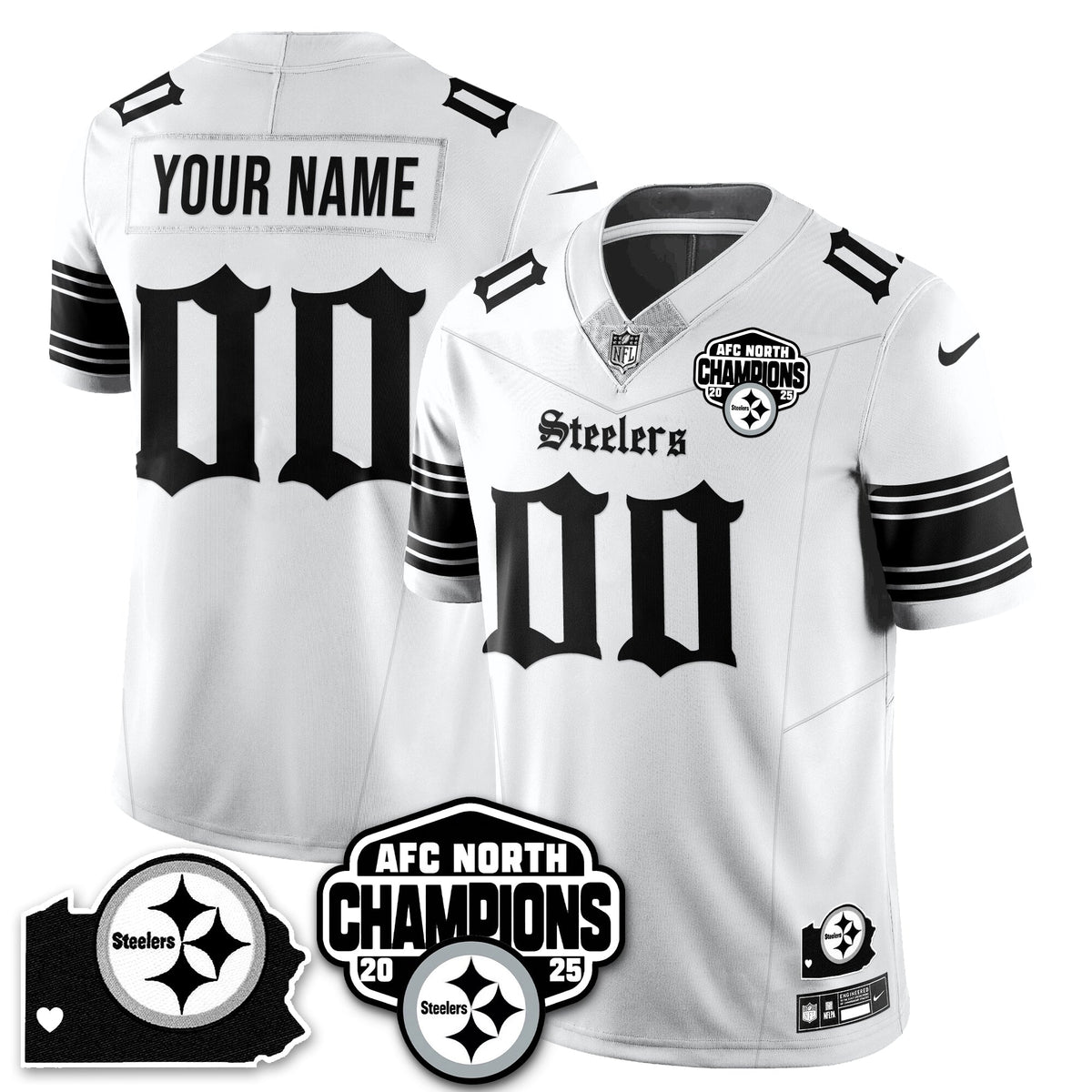 PIT Gothic AFC North Division Champions Vapor Limited Jersey - Stitched