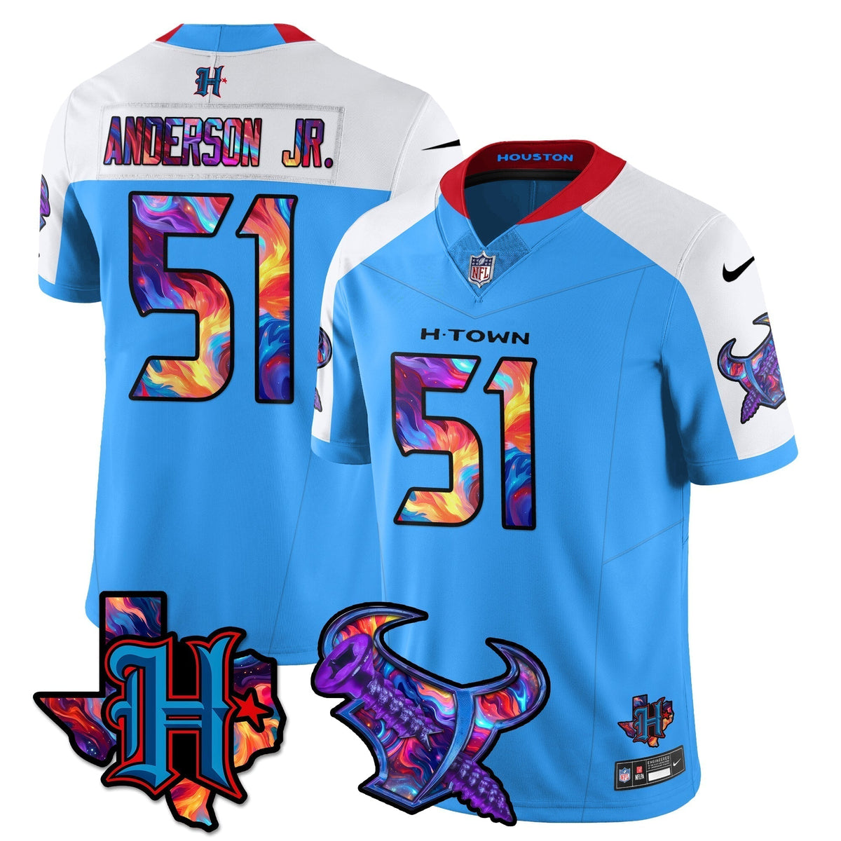 HOU Special Vapor Limited Jersey - Stitched