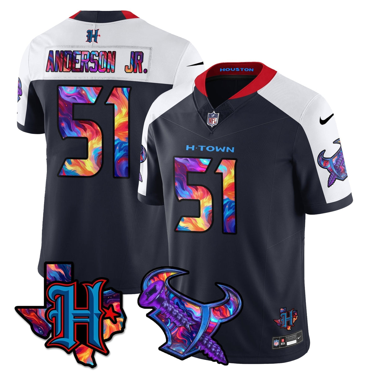 HOU Special Vapor Limited Jersey - Stitched
