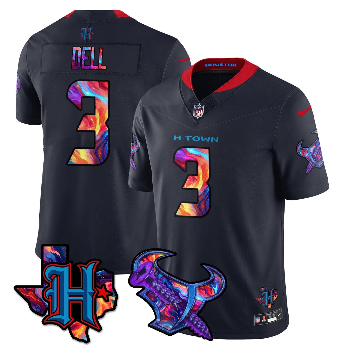 HOU Special Vapor Limited Jersey - Stitched