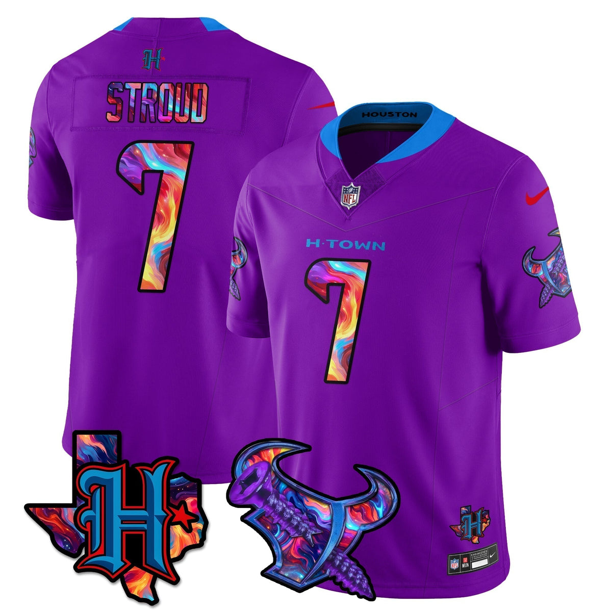HOU Special Vapor Limited Jersey - Stitched