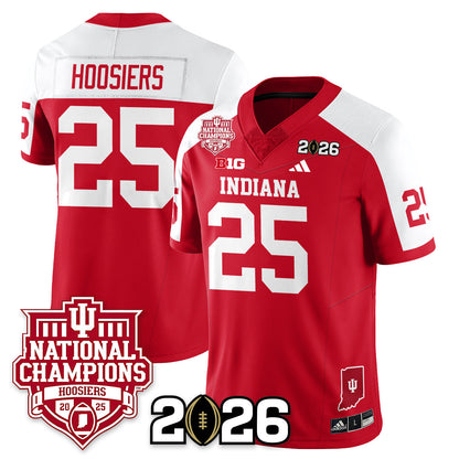 Indiana H Vapor Limited Football Jersey - 2025 National Champions - Stitched