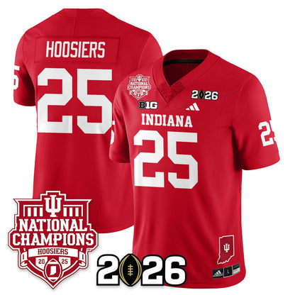 Indiana H Vapor Limited Football Jersey - 2025 National Champions - Stitched
