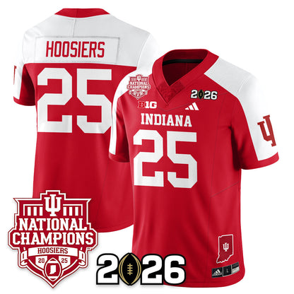 Indiana H Vapor Limited Football Jersey - 2025 National Champions - Stitched