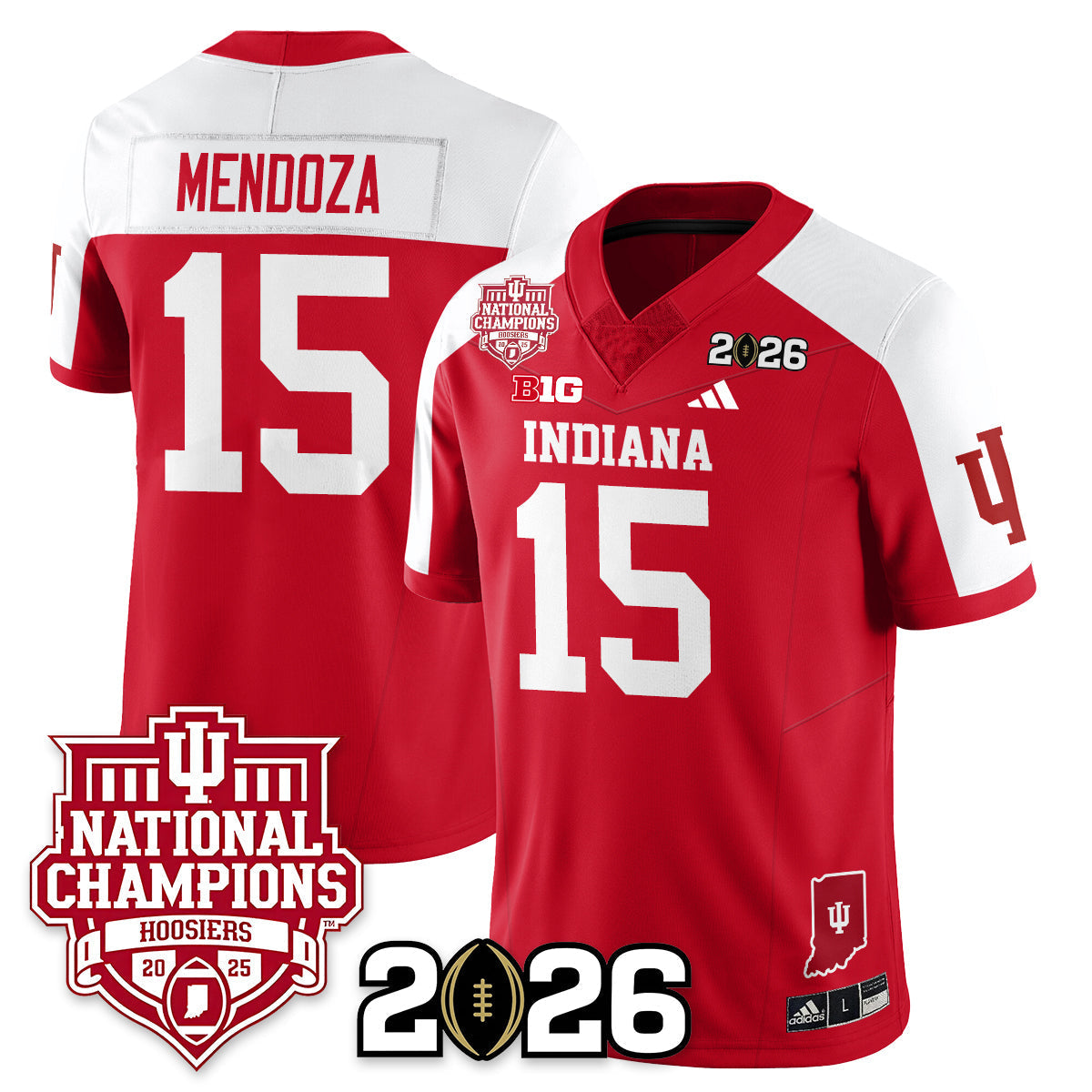 Indiana H Vapor Limited Football Jersey - 2025 National Champions - Stitched