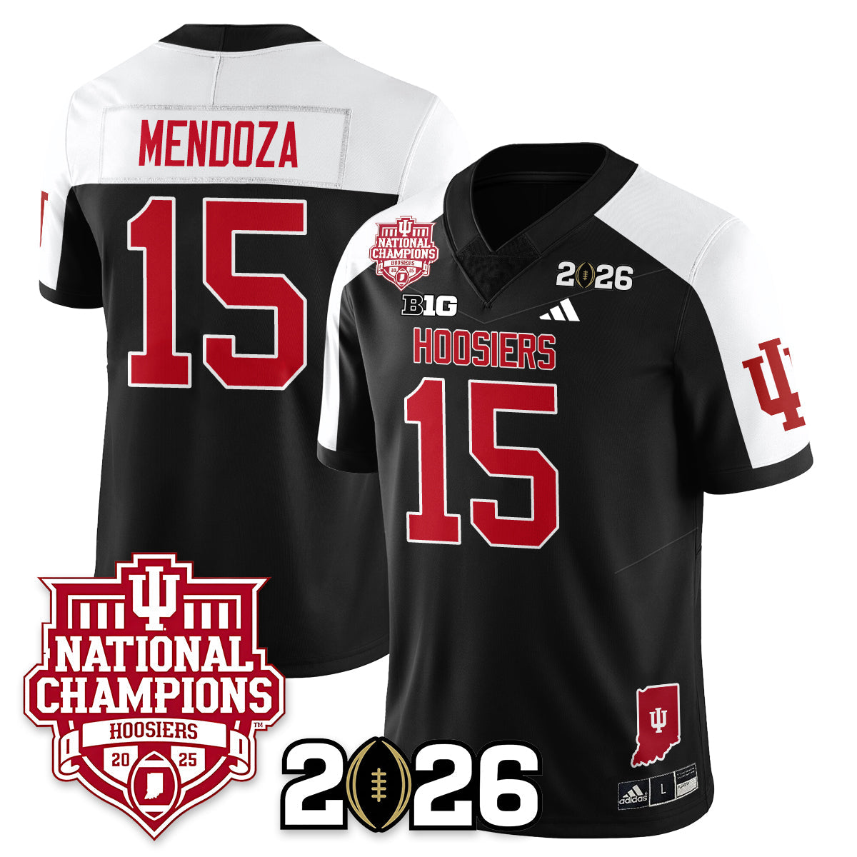 Indiana H Vapor Limited Football Jersey - 2025 National Champions - Stitched