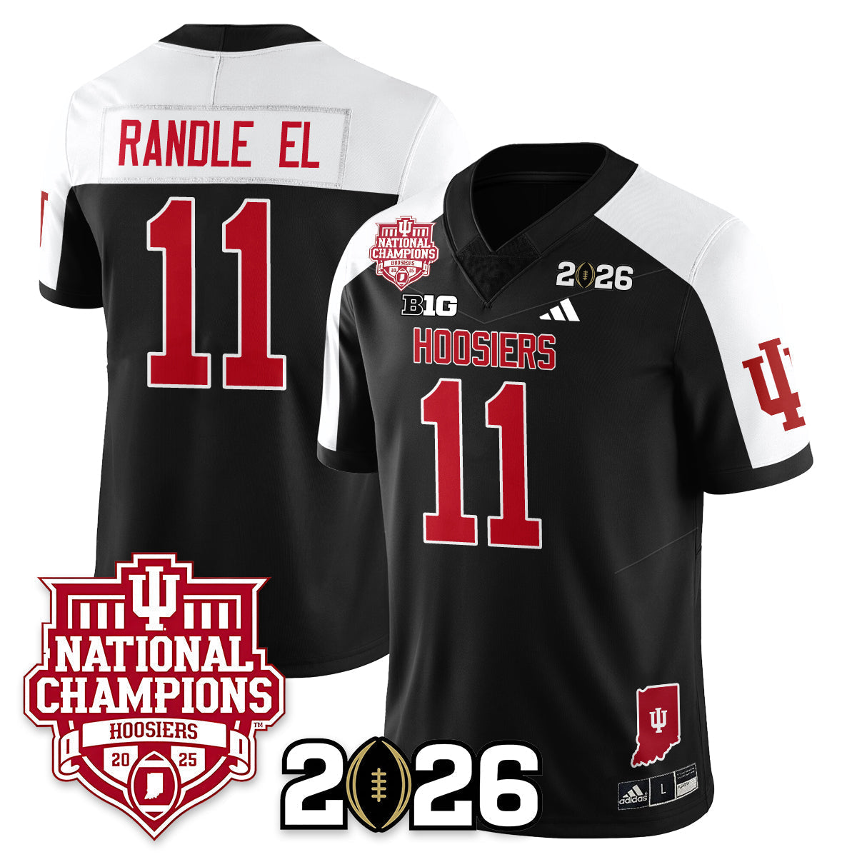 Indiana H Vapor Limited Football Jersey - 2025 National Champions - Stitched